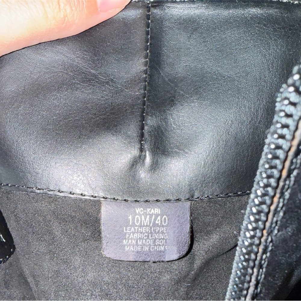 VINCE CAMUTO Kari Tall Riding Boots Black NIB Size 10 - Picture 3 of 6